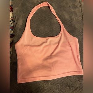 Cropped tank top pink / tank top / halter top
